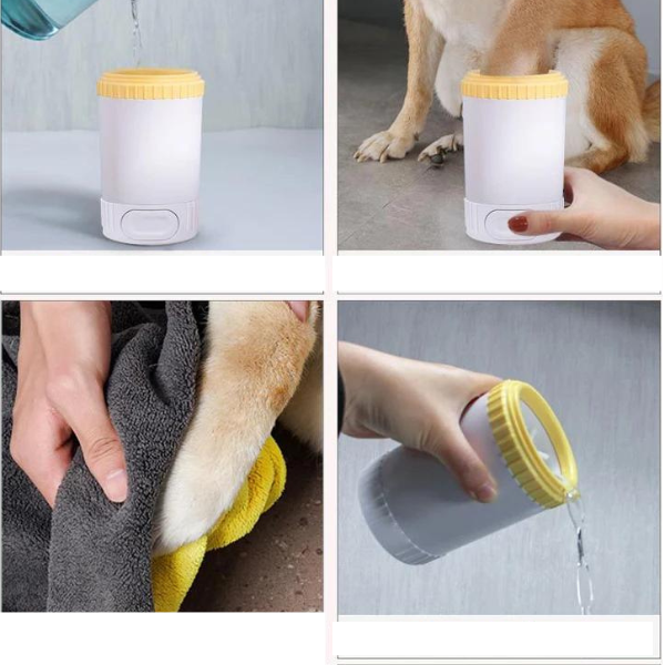 Copo Limpador de Patas Patinhas de Silicone Para Cachorros Pet Patas Sujas