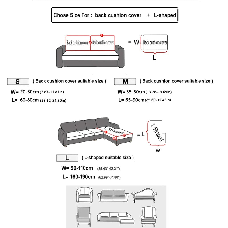 Housse de coussin de canapé imperméable