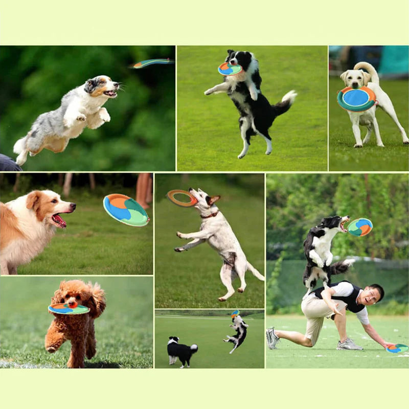 Frisbee interativo exterior durável do cão do brinquedo do cão de pano de Oxford